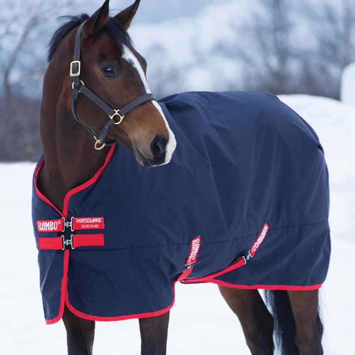 Winter Blanket Rambo Original T/O 200g Navy Blue/Red in the group Horse Rugs / Turnout Rugs / Winter Rugs at Equinest (AAAAA2-BR00-NARE)