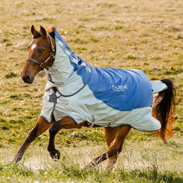 Outdoor Rug Rambo Autumn Series 0g - 0100g Blue/Grey in the group Horse Rugs / Turnout Rugs / Rain Sheets at Equinest (AAAPK0Bl_r)