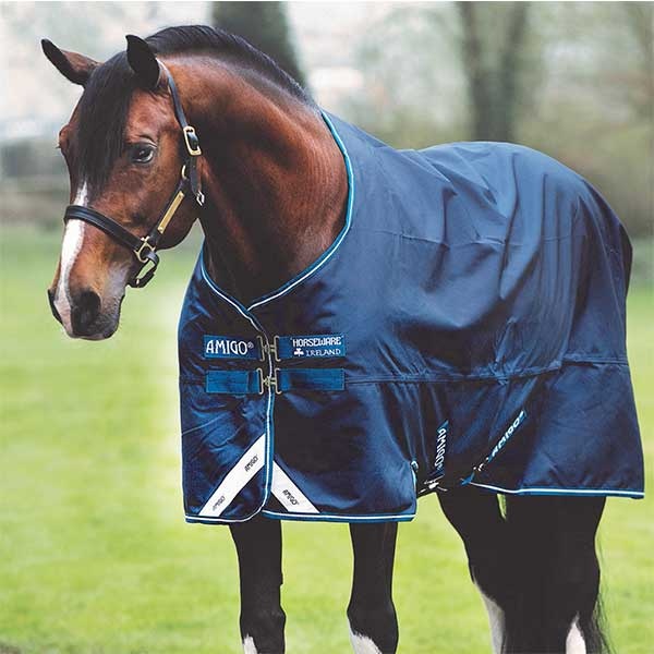 Amigo Bravo 12 Lite 0g Navy Blue in the group Horse Rugs / Turnout Rugs / Rain Sheets at Equinest (AARA41_N_r)