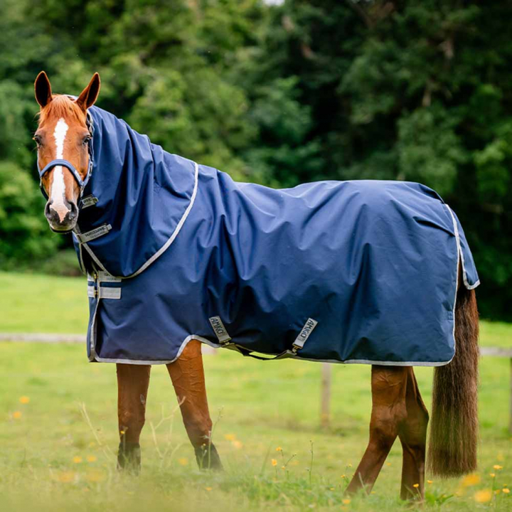 Winter Rug with Hood Amigo Ripstop 900 Plus 200g Navy Blue/Gray in the group Horse Rugs / Turnout Rugs / Winter Rugs at Equinest (AARPG4NA)
