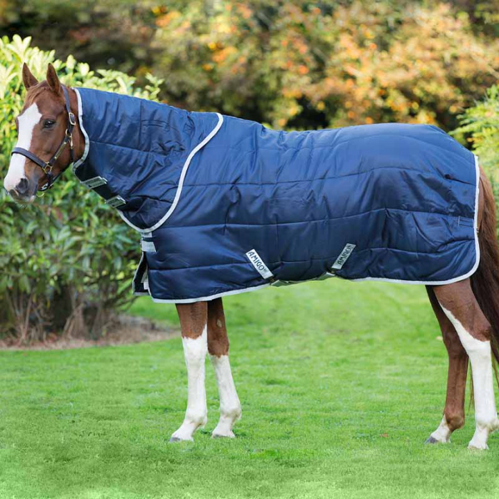 Horseware Liner Amigo Insulator Plus with Neck 200g Navy Blue/Silver → Equinest