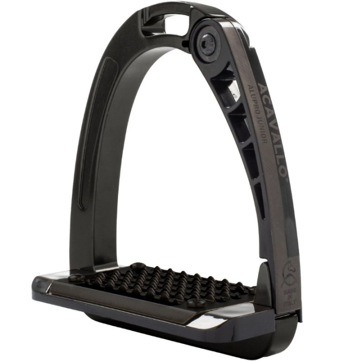 Stirrups Kids/Junior Arena Alupro Total Black in the group Horse Tack / Stirrups at Equinest (AC617TBK)