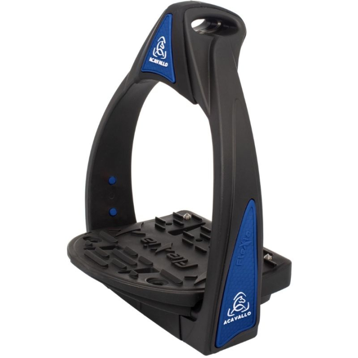 Stirrups Flexia Black/Blue in the group Horse Tack / Stirrups at Equinest (AC625BKROY)