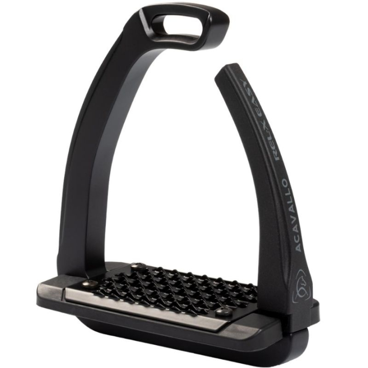 Stirrups Kids/Junior Rel-X Easy Total Black in the group Horse Tack / Stirrups at Equinest (AC668TBK)