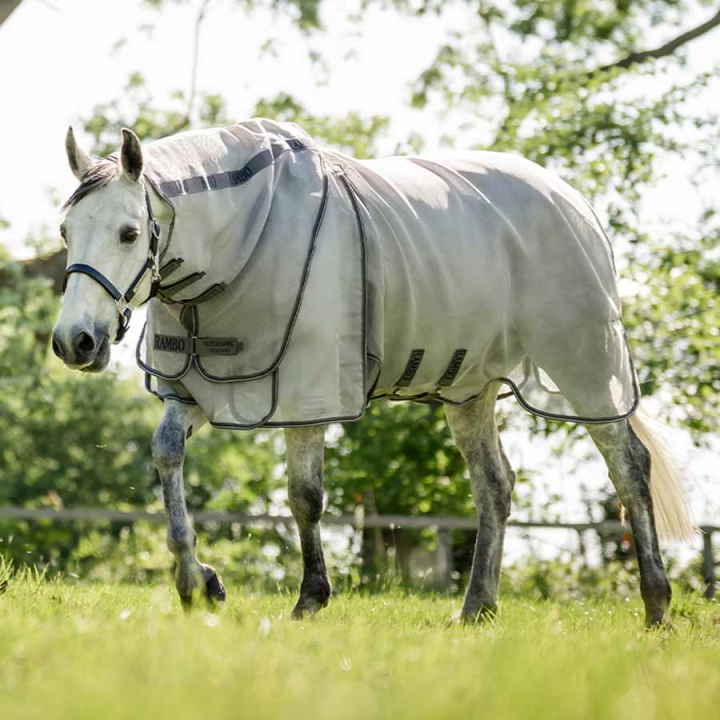 Fly Rug Rambo Optimo Protector Plus Silver/Grey/Silver in the group Horse Rugs / Fly Rugs & Eczema Rugs at Equinest (AFAPRNIJSIGSI_r)