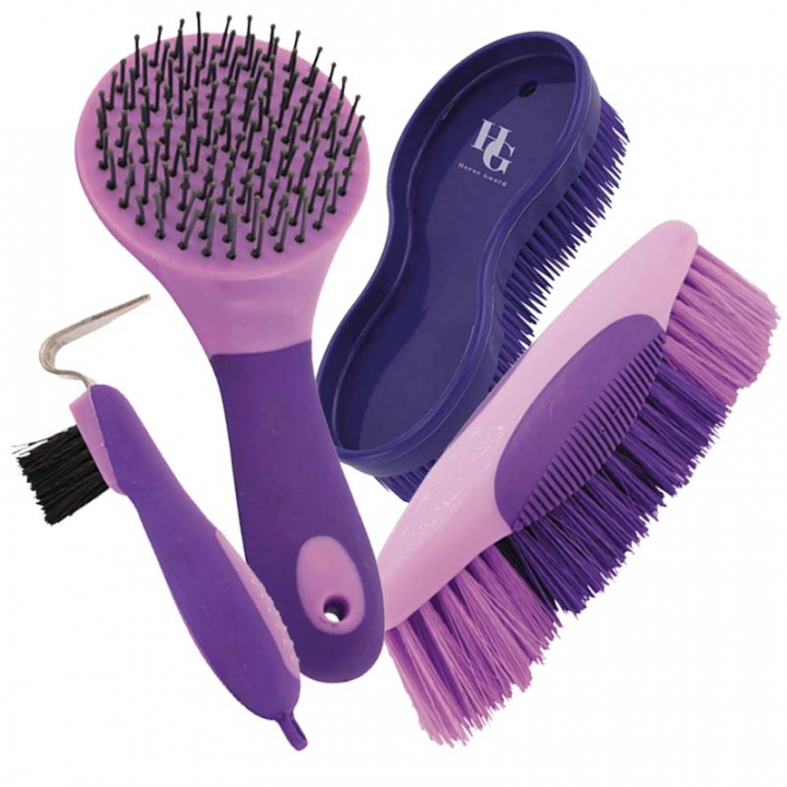 Small Brush Kit SoftTouch Purple/Lavender in the group Grooming & Health Care / Horse Brushes / Dandy Brushes & Dust Brushes at Equinest (BORSTKIT1PU)
