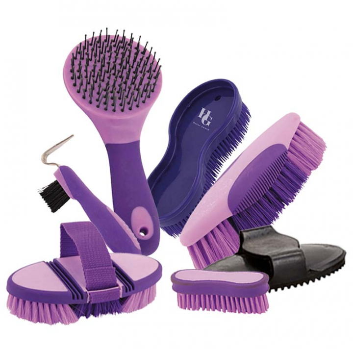 Large Brush Kit SoftTouch Purple/Lavender in the group Grooming & Health Care at Equinest (BORSTKIT2PU)