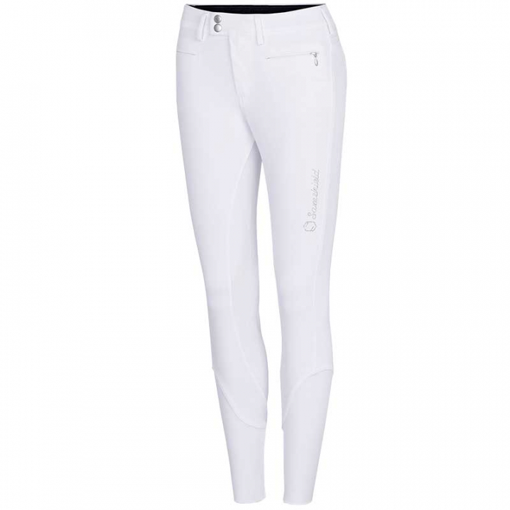 Adele Breeches Knee-Grip White in the group Equestrian Clothing / Riding Breeches & Jodhpurs / Breeches at Equinest (BR-W01-17Vi_r)