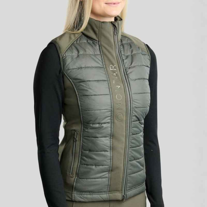 Hybrid Vest Emma Quilt Forest Green in the group Equestrian Clothing / Vests at Equinest (BW2124099LFGR_r)