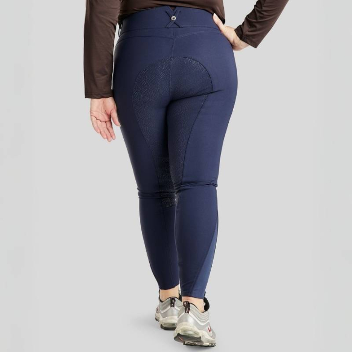 Riding Breeches Megan Yati Curve Full Grip Navy Blue in the group Equestrian Clothing / Riding Breeches & Riding Tights / Breeches at Equinest (C20782103NA_r)