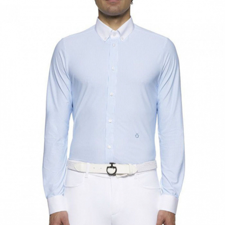 Men's Shirt Guibert Blue/White in the group Equestrian Clothing / Piques at Equinest (CAU010Bl_r)