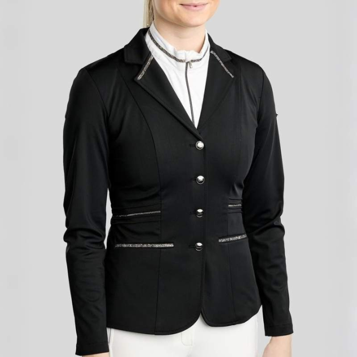 Competition Jacket MoKelly Softshell Gun Metal Crystals Black in the group Equestrian Clothing / Show Jackets & Tailcoats at Equinest (COMB2671434BA_r)