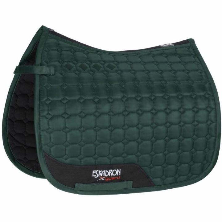 Dressage Saddle Pad Glossy Compact Green in the group Horse Tack / Saddle Pads / Dressage Saddle Pad at Equinest (D2220004GN_r)