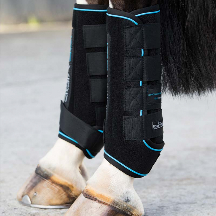 Cooling Boots Ice-Vibe LED Black/Blue in the group Horse Tack / Leg Protection / Cooling Bandage & Ice Boots at Equinest (DBHK8VSv_r)