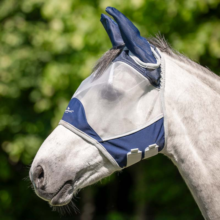 Fly Veil Shield Navy/Silver in the group Fly Protection / Fly Masks & Nose Nets at Equinest (DCHCN1BINASI_r)