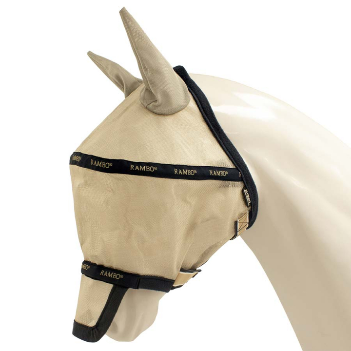 Rambo Plus Fly Mask Navy/Beige in the group Fly Protection / Fly Masks & Nose Nets at Equinest (DMAF15_OaNa_r)