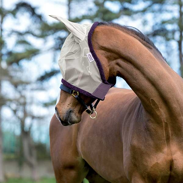 Amigo Fine Mesh Fly Hood with Ears Red in the group Fly Protection / Fly Masks & Nose Nets at Equinest (DMRF6F_Sp_r)