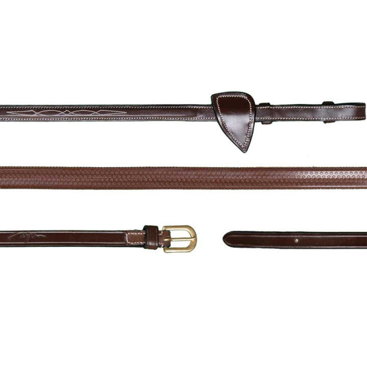 Rubber Reins 13mm DC Brown in the group Horse Tack / Reins / Rubber Reins at Equinest (DY05ABr_r)