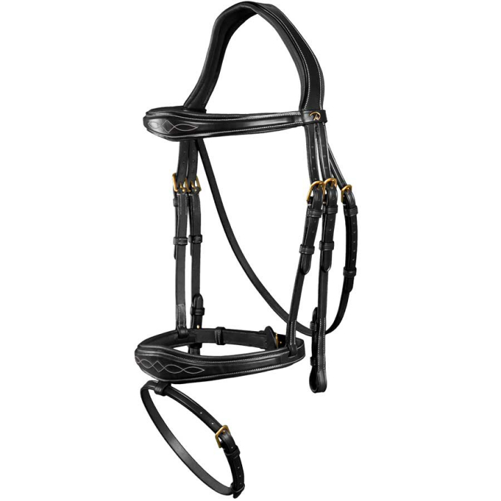 Anatomical Combination Bridle DC Black in the group Horse Tack / Bridles & Browbands / Bridles at Equinest (DYABABSv_r)