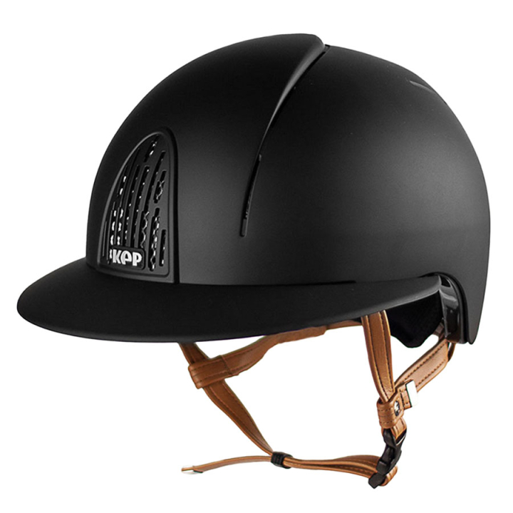 Riding Helmet Cromo Smart Polo Matt Beige Chinstrap Black in the group Riding Equipment / Riding Helmets / Wide Peak Riding Helmets at Equinest (E54087B00171BA_r)