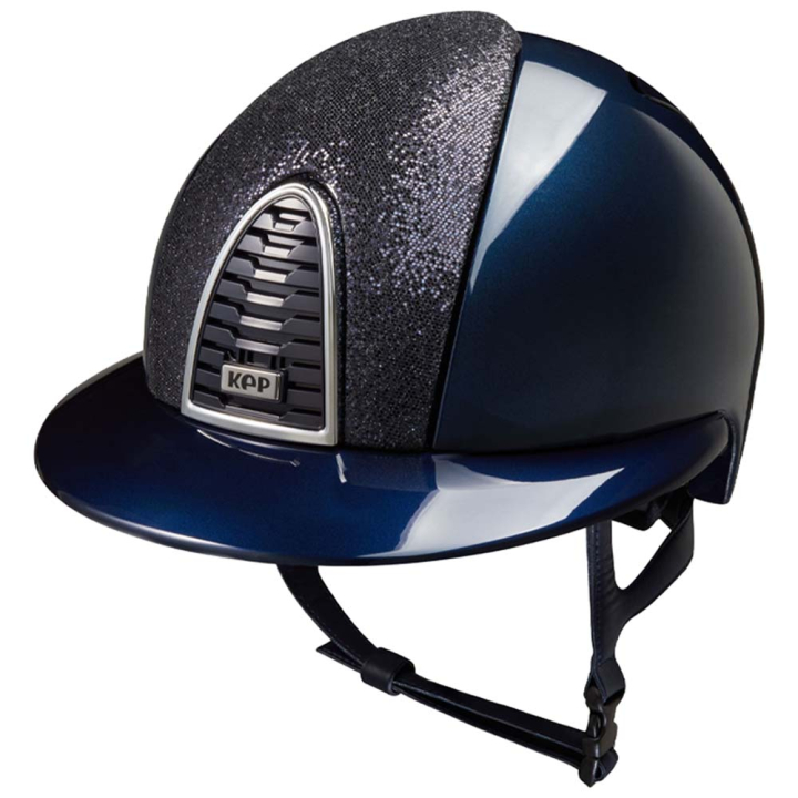 Riding Helmet Cromo 2.0 Shine Polo Inserto Glitter Navy Blue in the group Riding Equipment / Riding Helmets / Wide Peak Riding Helmets at Equinest (E54325L05071NA_r)