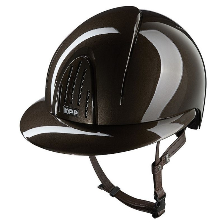 Riding Helmet Smart Nova Metal Polish Polo Brown in the group Riding Equipment / Riding Helmets / Wide Peak Riding Helmets at Equinest (E54362N0BR_r)