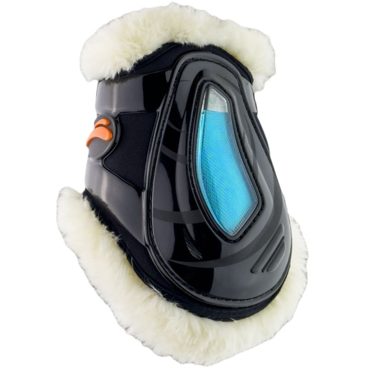Fetlock Boots eAirshock Fluffy Black in the group Horse Tack / Leg Protection / Fetlock Boots at Equinest (EAIRRLNASBA_r)