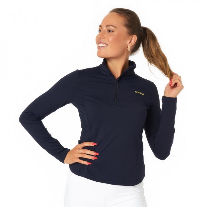 1/4 Zip Training Sweater Navy Blue in the group Equestrian Clothing / Sweaters & Hoodies at Equinest (ENQ004Ma_r)