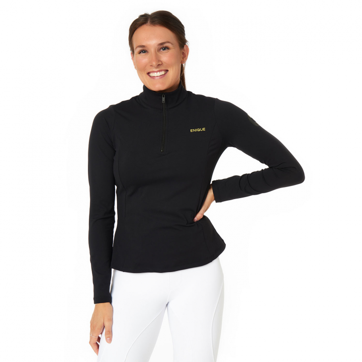 1/4 Zip Training Sweater Black in the group Equestrian Clothing / Sweaters & Hoodies at Equinest (ENQ004Sv_r)