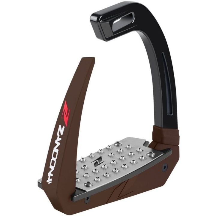 Safety Stirrups Omnia Black/Brown in the group Horse Tack / Stirrups at Equinest (EOSSBKUNBNBABR)