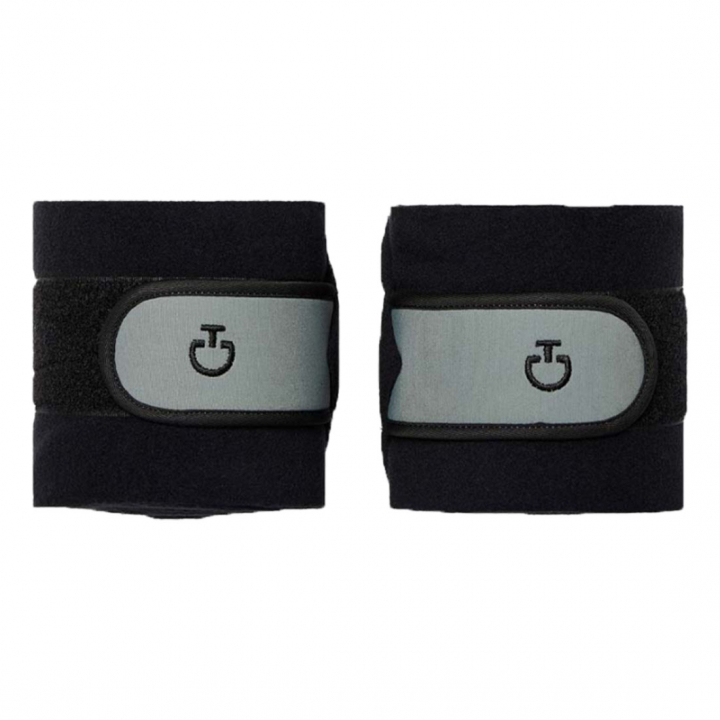 Fleece and Elastic Bandages Black/Green in the group Horse Tack / Leg Protection / Bandages at Equinest (FAS016BAGN)