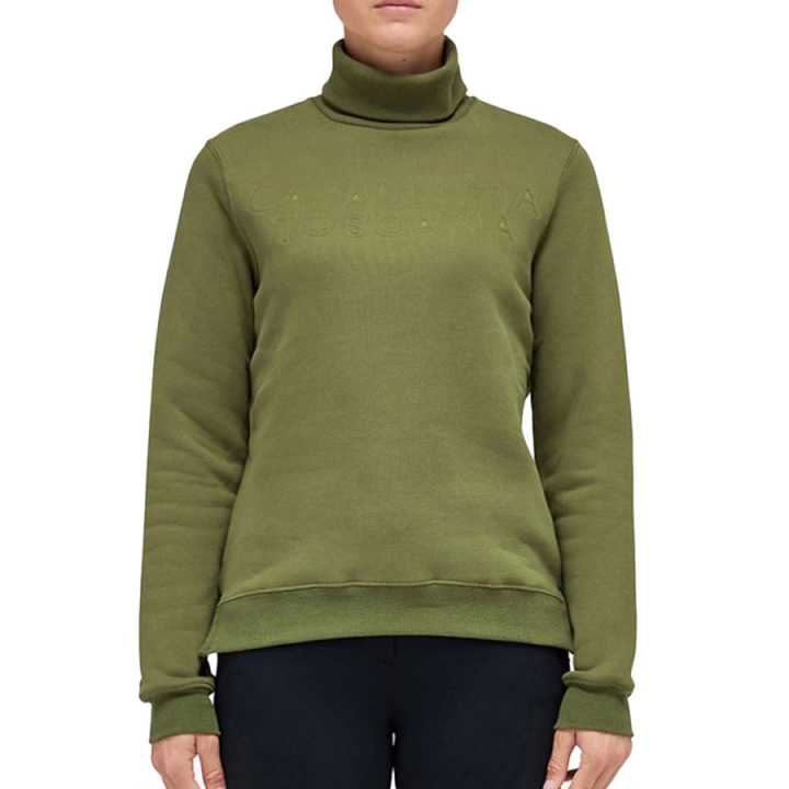 Polo Shirt Embossed Green in the group Equestrian Clothing / Sweaters & Hoodies at Equinest (FED106GN)