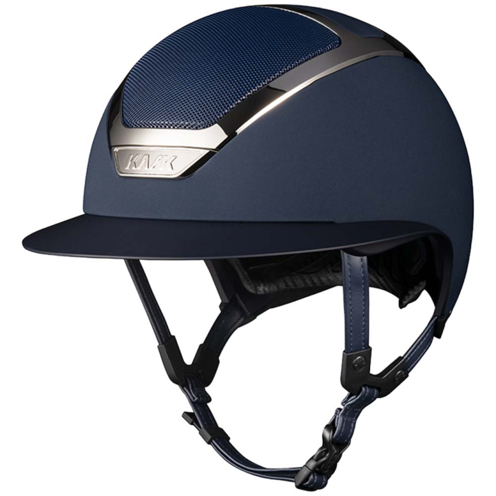 Riding Helmet Star Lady Chrome Navy/Silver in the group Riding Equipment / Riding Helmets / Wide Peak Riding Helmets at Equinest (HHE0A041NASI_r)