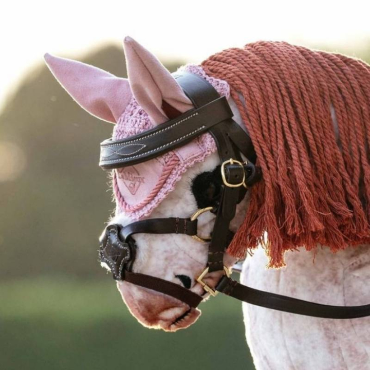 Ear Bonnet Toy Pony Classic Light Pink in the group Hobby Horses & Toy Horses / Toy Horse Tack at Equinest (IT059590LPI)