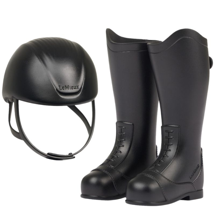 Riding Helmet & Tall Boots Toy Rider Black in the group Hobby Horses & Toy Horses / Toy Horse Tack at Equinest (IT086460BA)