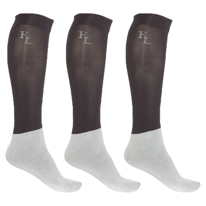 Competition Socks Classic 3-Pack Black in the group Equestrian Clothing / Riding Socks at Equinest (KLC-AC-602Sv_r)