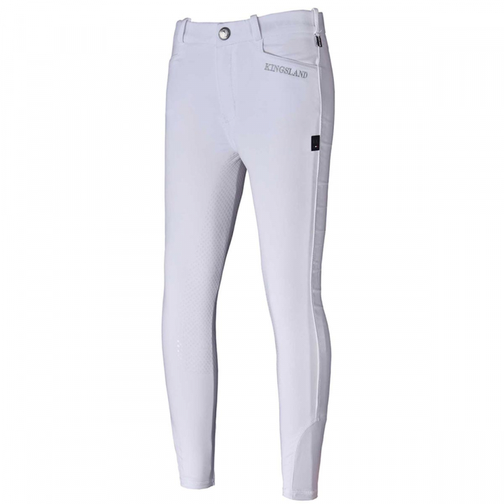 Children's Riding Breeches Kassidy Girl White in the group Equestrian Clothing / Riding Breeches & Jodhpurs / Breeches at Equinest (KLC-BRFG-874Vi_r)