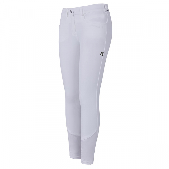 Riding Breeches Kessi Knee Patch White in the group Equestrian Clothing / Riding Breeches & Jodhpurs / Breeches at Equinest (KLC-BRKG-155Vi_r)