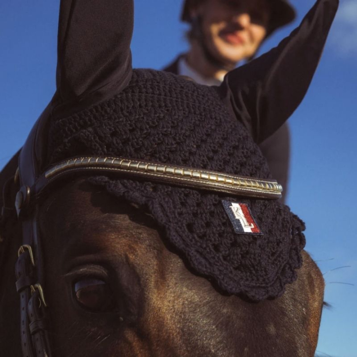 Fly Veil Classic Navy Blue in the group Horse Tack / Bonnets at Equinest (KLC-HG-750Ma_r)