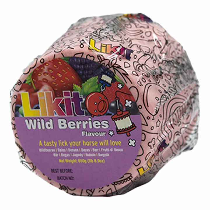 Lick Stone Wild Berries Refill with Holes 650g in the group Supplements / Horse Supplements / Salt Licks, Mineral Blocks & Lick Stones at Equinest (LIKB2WB-650)