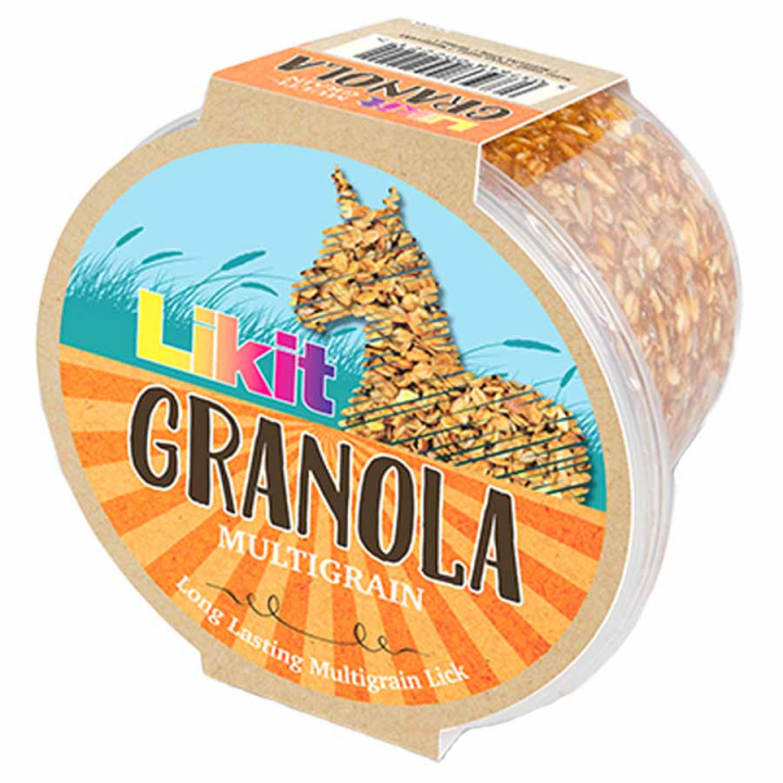 Lick Stone Granola Multigrain Refill with Holes 550g in the group Supplements / Horse Supplements / Salt Licks, Mineral Blocks & Lick Stones at Equinest (LIKGRANORX8EU-550)