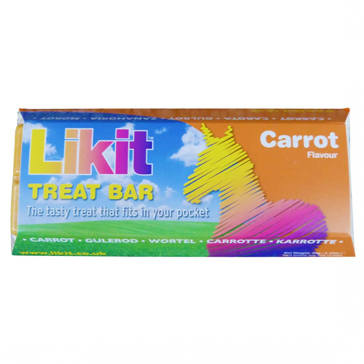 Horse Treat Bar Carrot 90g in the group Grooming & Health Care / Horse Treats at Equinest (LIKTBCAEU-90)