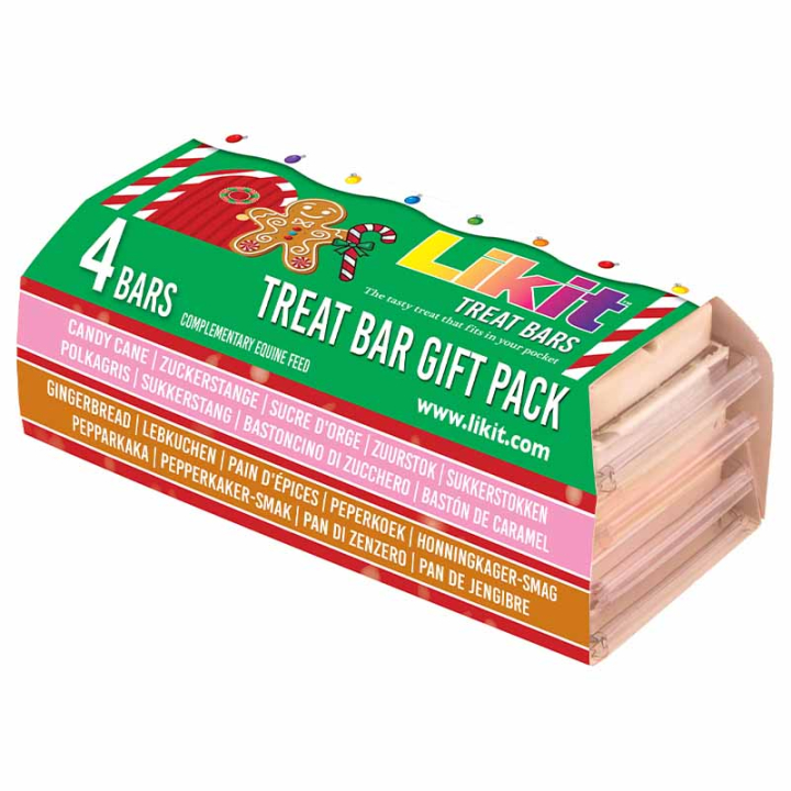 Horse Treats Treat Bars Gift Pack 4-pack 360g in the group Grooming & Health Care / Horse Treats at Equinest (LIKTBXMAS-360)