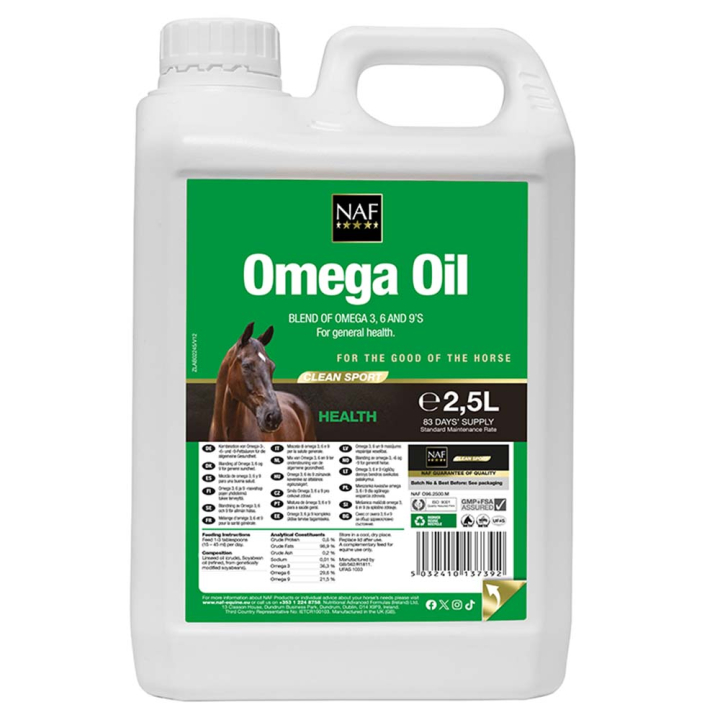 Omega Oil 2.5L in the group Supplements / Horse Supplements / Skin & Coat at Equinest (NAF962)