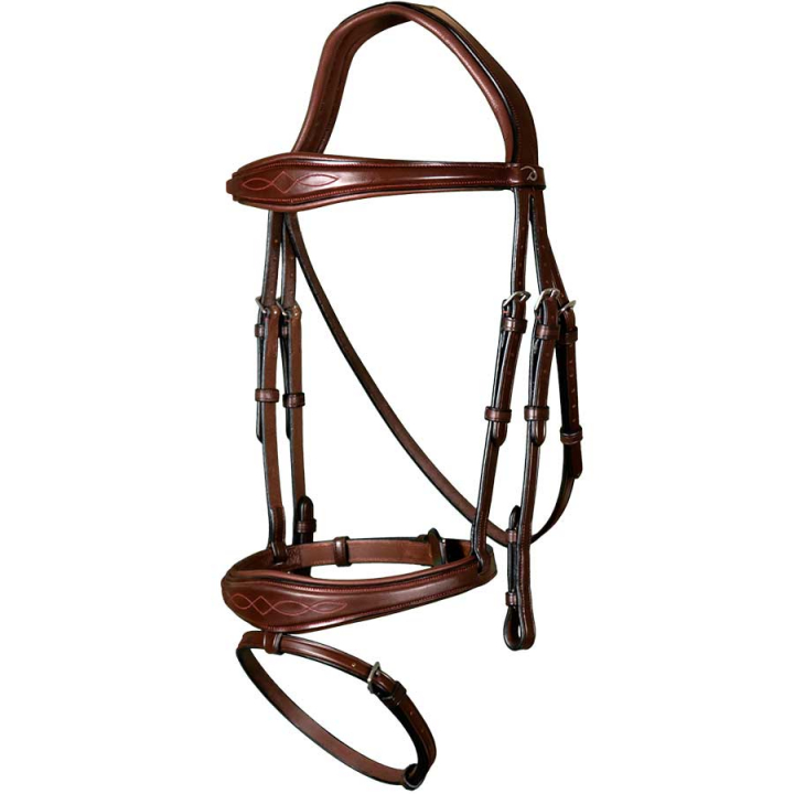 Anatomical Combination Bridle NE Brown in the group Horse Tack / Bridles & Browbands / Bridles at Equinest (NEABABBr_r)