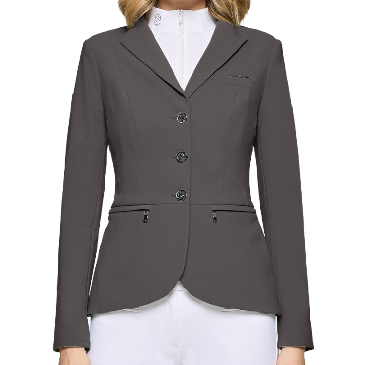 Show Jacket Victorine Crystal Fabric Grey in the group Equestrian Clothing / Show Jackets & Tailcoats at Equinest (PFST0415GR_r)