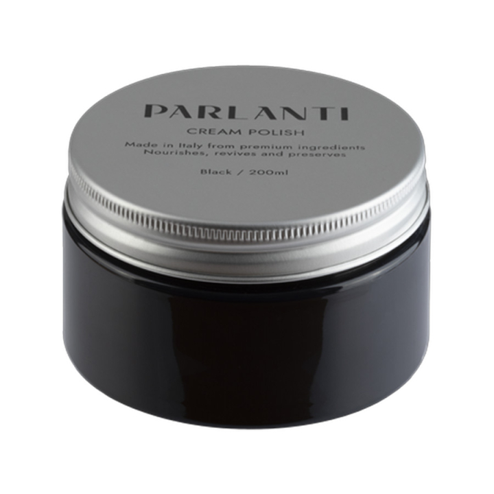 Parlanti Cream Polish Black 200ml in the group Grooming & Health Care / Tack Cleaning & Leather Care at Equinest (POLBBA-200)