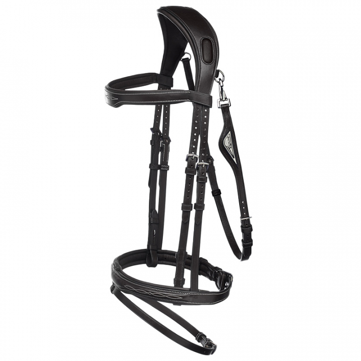Ready To Ride Bridle with Decorative Stitching Black in the group Horse Tack / Bridles & Browbands / Bridles at Equinest (SC013PBJ301BA)