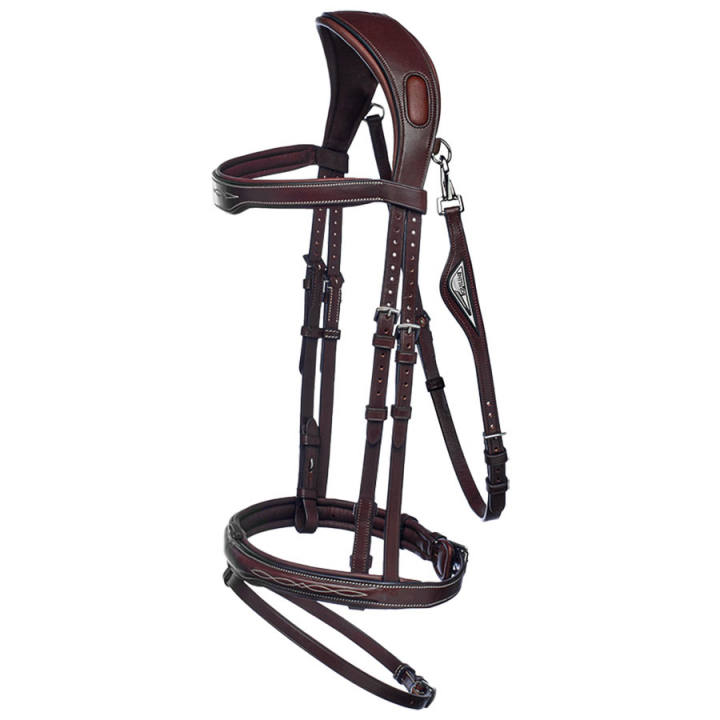 Ready To Ride Bridle with Decorative Stitching Brown in the group Horse Tack / Bridles & Browbands / Bridles at Equinest (SC013PBJ301BR)