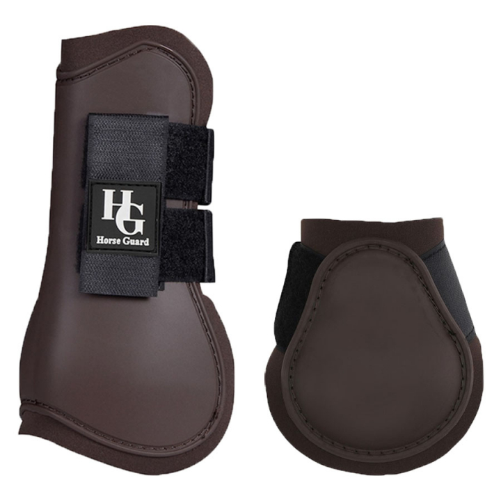 Leg Protectors HG 4-pack Brown in the group Horse Tack / Leg Protection / Tendon Boots at Equinest (SENSKYDD-4-P-BR)